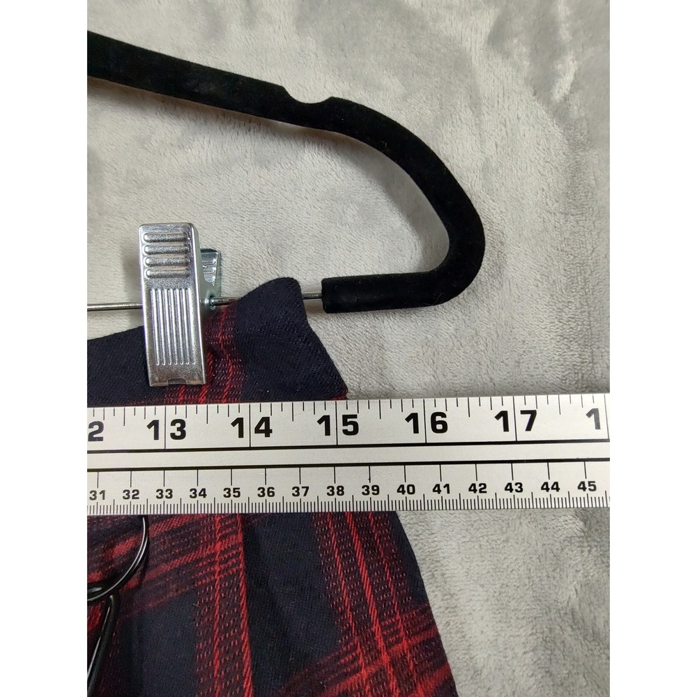 Chouyatou Red Black Plaid Pleated Mini Skirt Punk Gothic Harness Straps Small - Picture 5 of 10